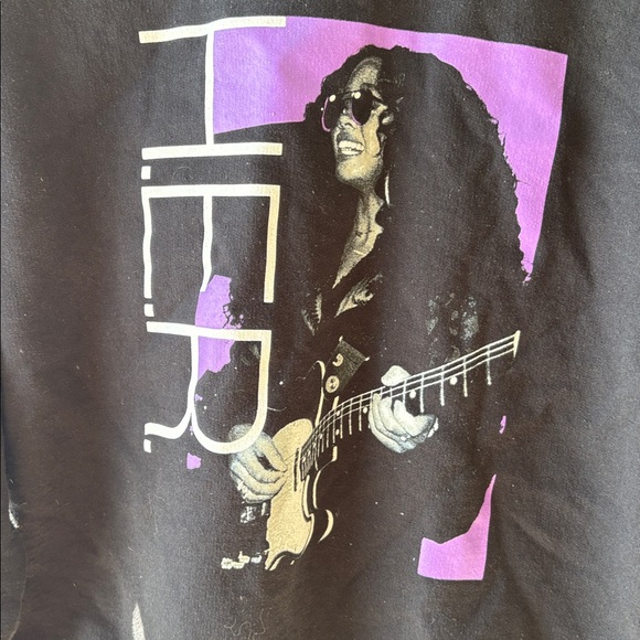 Black Sweatshirt with Purple Graphic - Picture 2 of 5